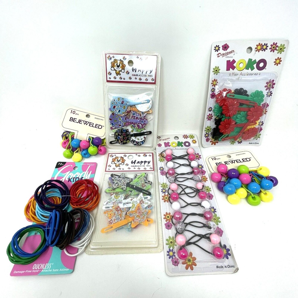 Baby Little Girl Hair Accessories Lot 148â Hair Bows Clips Ponytail Holders